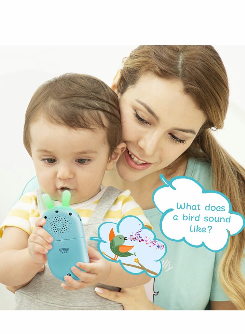 Baby Early Education Toys Mobile Phone, Music Teething Glowing Toy Talking Educational Toy Birthday Gift for Preschool Children