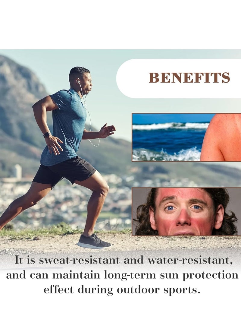 Men's Sun Cream SPF 50 Face Moisturiser For Moisturizing, Gentle And Refreshing, Sunscreen Isolation Ultraviolet Protection, For Body, Non-Sticky
