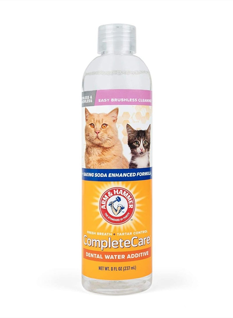 Arm & Hammer Complete Care Fresh Dental Water Additive for Dogs and Cats - Dog Water Additive, Dog Mouth Wash, Dog Dental Rinse, PetWater Additive, Cat Dental Care Bad Breath, Cat Supplies