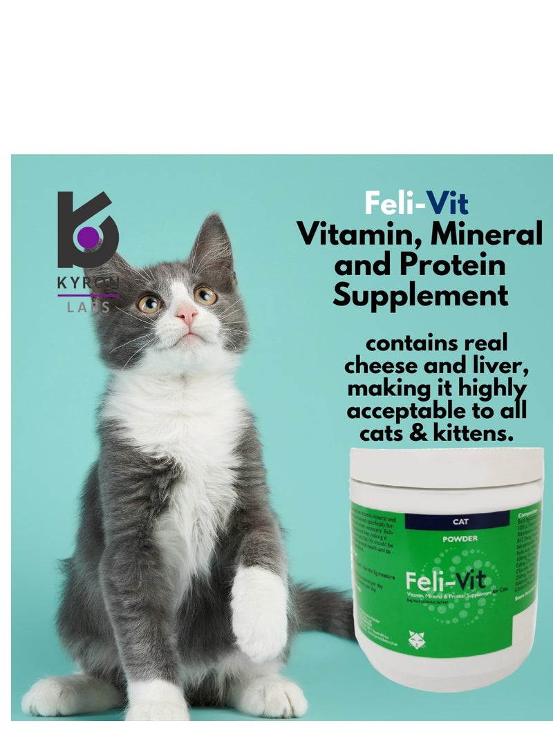 Kyron Feli-Vit Vitamin, Mineral and Protein Supplement  For Cats 250g