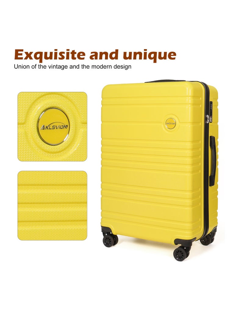 Luggage Set 3-Piece 28-Inch Spinner Suitcase, Backpack & Toiletry Bag - Durable Travel Set with Built-In TSA Lock, 360-Degree Spinner Wheels, and Smooth Zippers