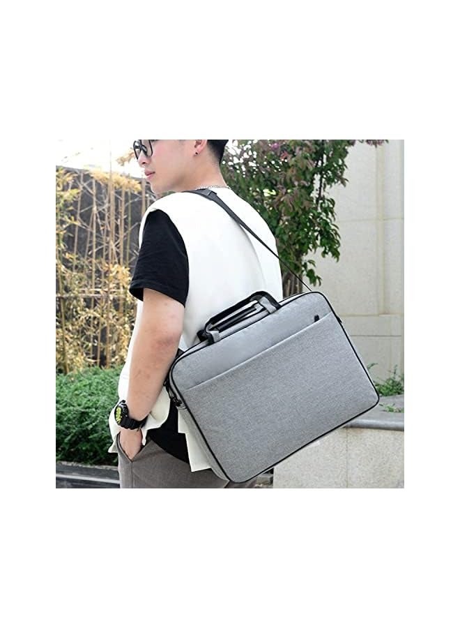 Laptop Shoulder Bag, 15.6 Inch Laptop Briefcase with Shoulder Strap and Handle, Waterproof Lightweight Computer Shoulder Bag for Business Travel