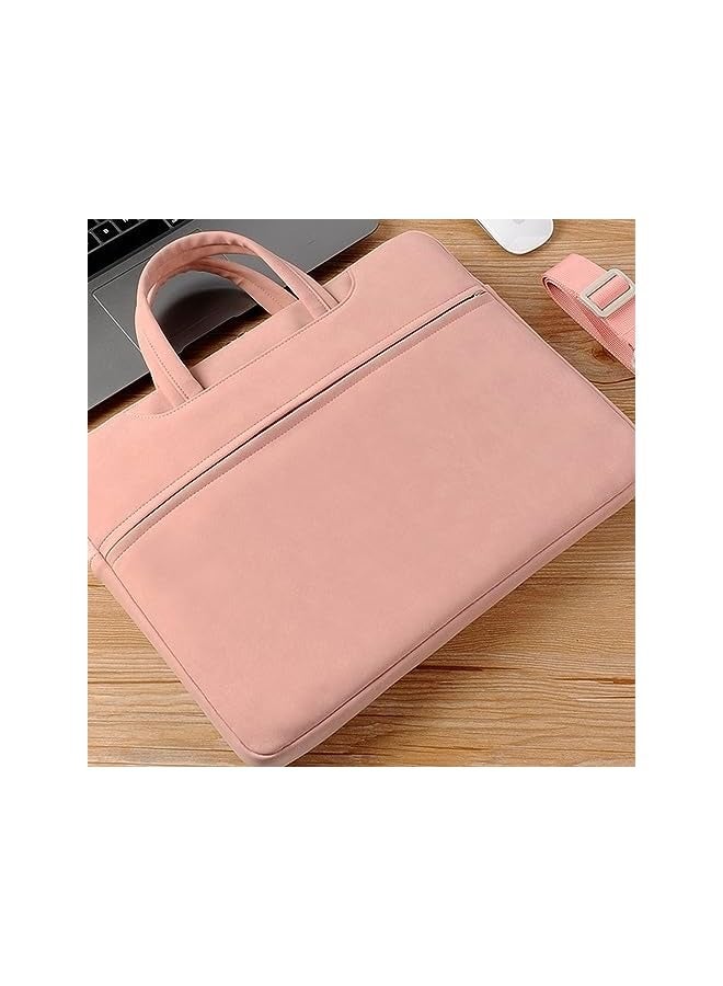 Laptop Bag Laptop Handbag Sleeve Bag Waterproof Shockproof Laptop Bag For Laptop, Tablet Ipad Multifunctional Briefcase (Pink, 13 Inches)