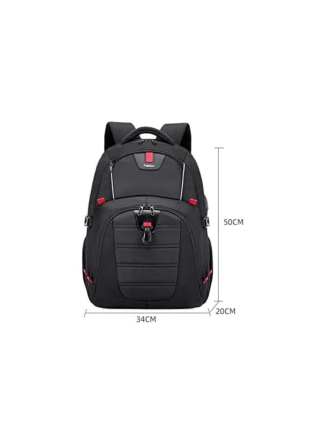 Travel Laptop Backpack Heavy Duty Computer Backpack Pockets Water-Repellent Business College Daypack Stylish School Anti-theft Bag for Men Women