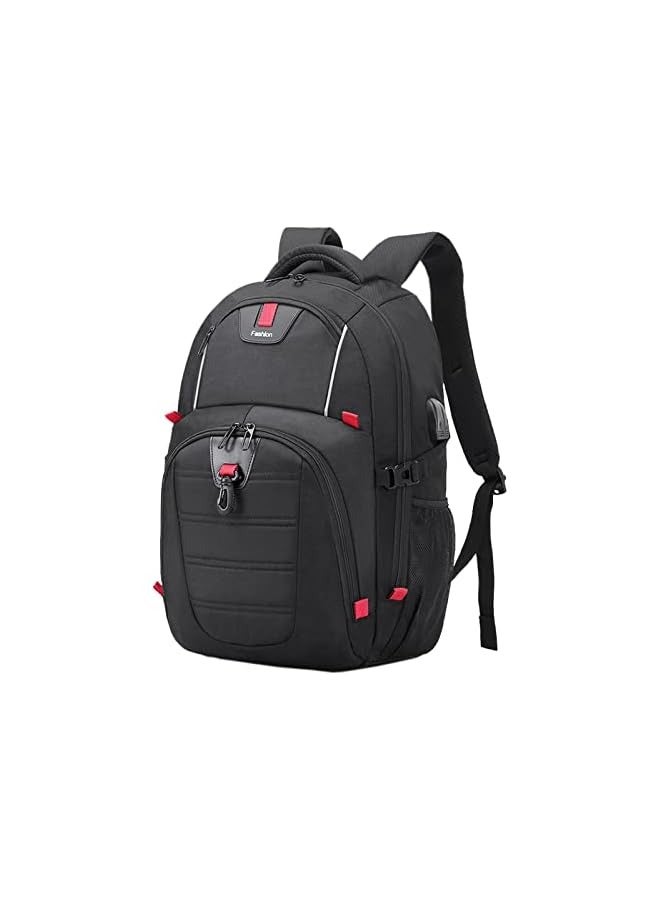 Travel Laptop Backpack Heavy Duty Computer Backpack Pockets Water-Repellent Business College Daypack Stylish School Anti-theft Bag for Men Women