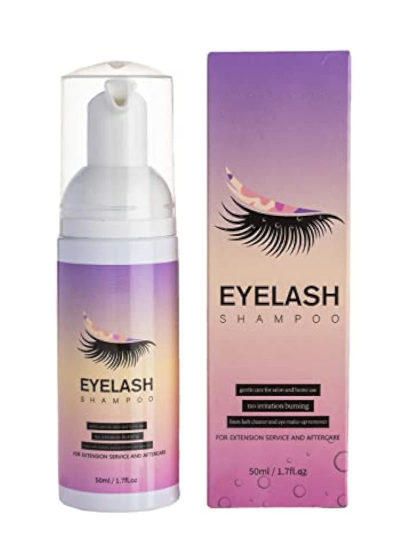 Lash Shampoo, Lash Shampoo for Lash Extension, Lash Wash, Lashes Shampoo with Soft Brush and Mascara Wand, Lash Bath, Eyelash Extension Cleanser, Makeup Remover, Salon and Home Use, Nourishing Formula