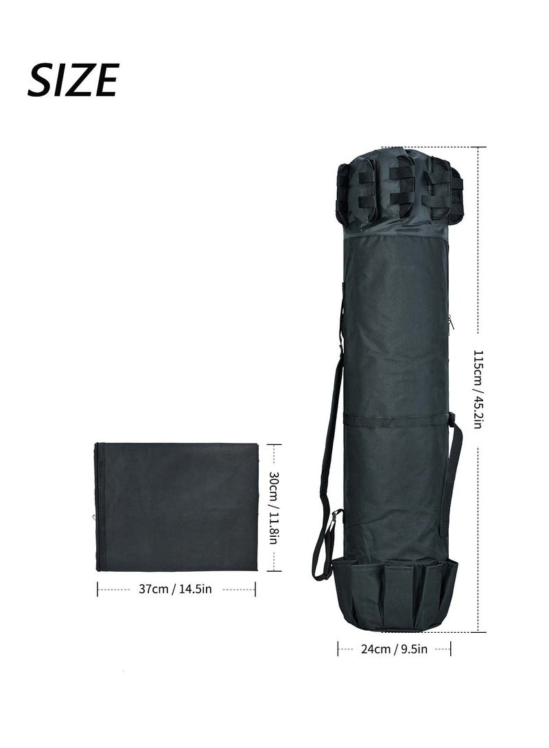 Waterproof Durable Fishing Rod Bag Holds 5 Poles Large Capacity Organizer Suitable Gift for Fishing Enthusiasts