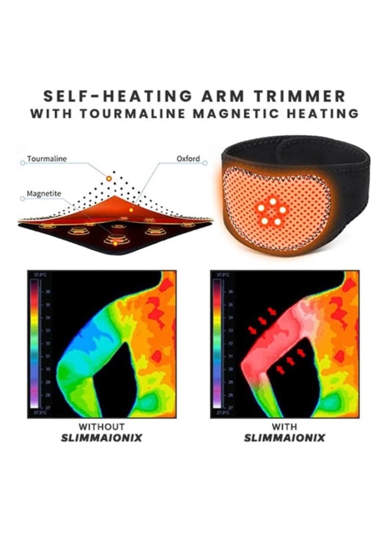 Adjustable Arm and Thigh Trimmers with Tourmaline Acupressure for Self-Heating, Weight Loss, and Cellulite Reduction. Perfect for Shaping and Toning Your Body!