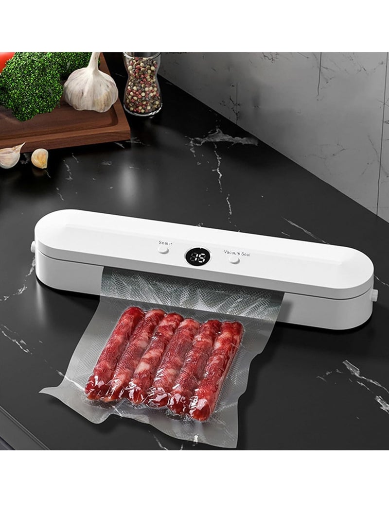 Vacuum Sealer Food Vacuum Sealer Machine Automatic Food Vacuum Sealer for Food Preservation Sealing Packing System Fresh Modes for All Saving needs Easy