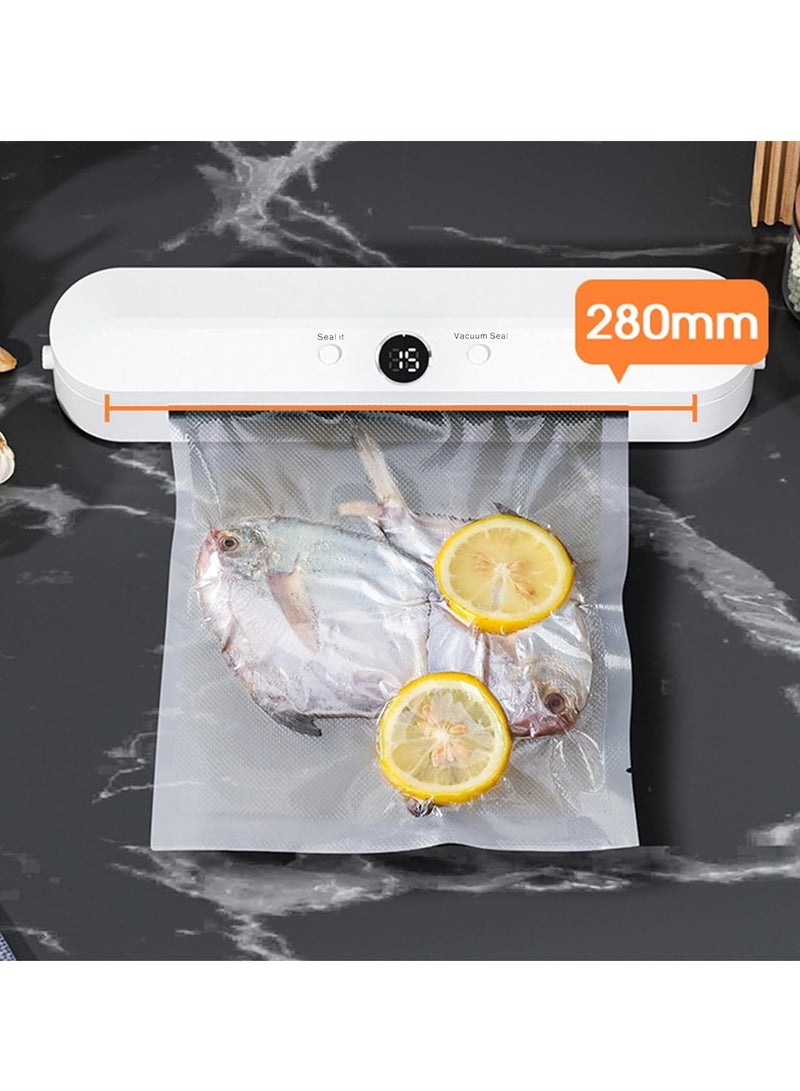 Vacuum Sealer Food Vacuum Sealer Machine Automatic Food Vacuum Sealer for Food Preservation Sealing Packing System Fresh Modes for All Saving needs Easy