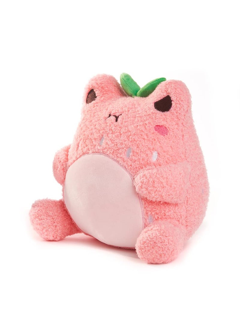 9 Inch Soft Strawberry Frog Plush Toy Adroable Collectible Stuffed Animal Gift