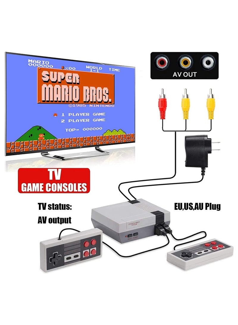 Retro Game Console with 620 Built-in Classic Games AV Output Suitable Gift for Kids and Birthdays