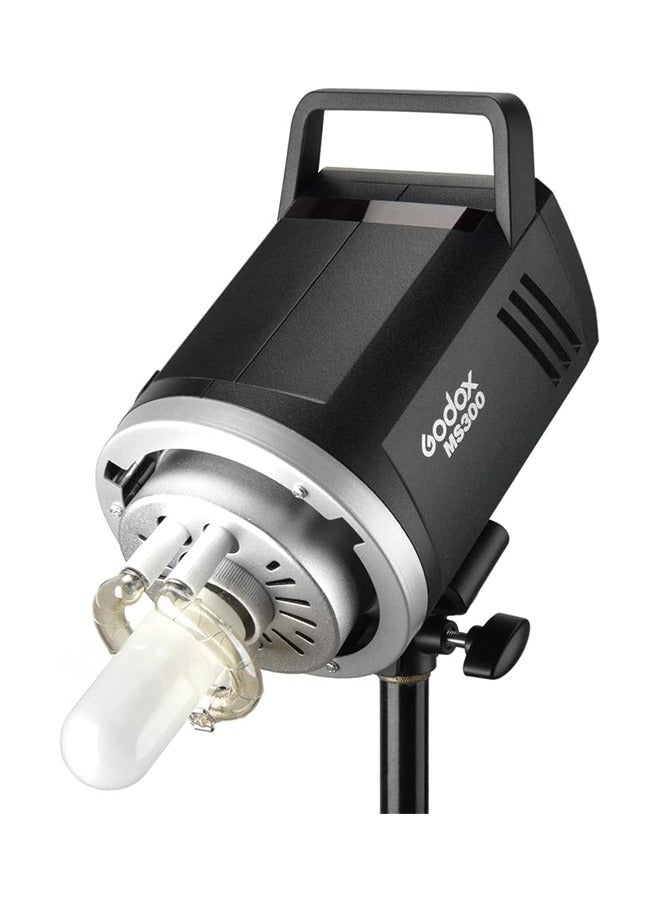 Godox MS300 Compact 300W Studio Flash,Small and Portable 2.4G Wireless X System GN58 5600K Monolight with Bowens Mount 150W Modeling Lamp, 0.1-1.3s Recycle Time Outstanding Output Stability