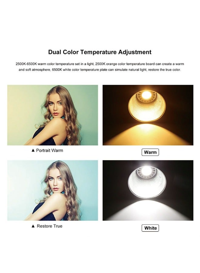 PULUZ 60W COB Handheld Photography Live Streaming Vlog Video Recording Bi-Color LED Light (Color: Black)