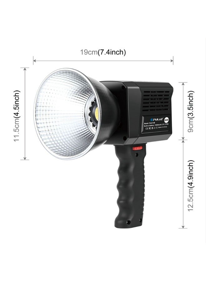 PULUZ 60W COB Handheld Photography Live Streaming Vlog Video Recording Bi-Color LED Light (Color: Black)
