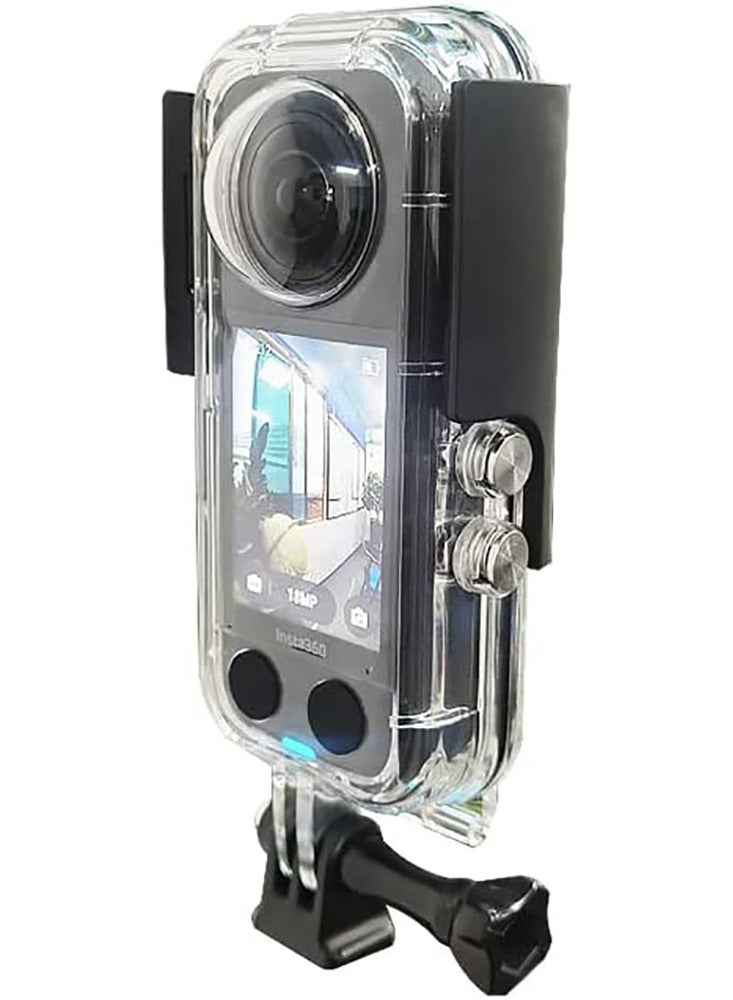 Waterproof Housing for Insta 360 One X3 Action Camera, 40M Underwater Diving Protective Case with Bracket Accessories for Enhanced Protection and Performance.