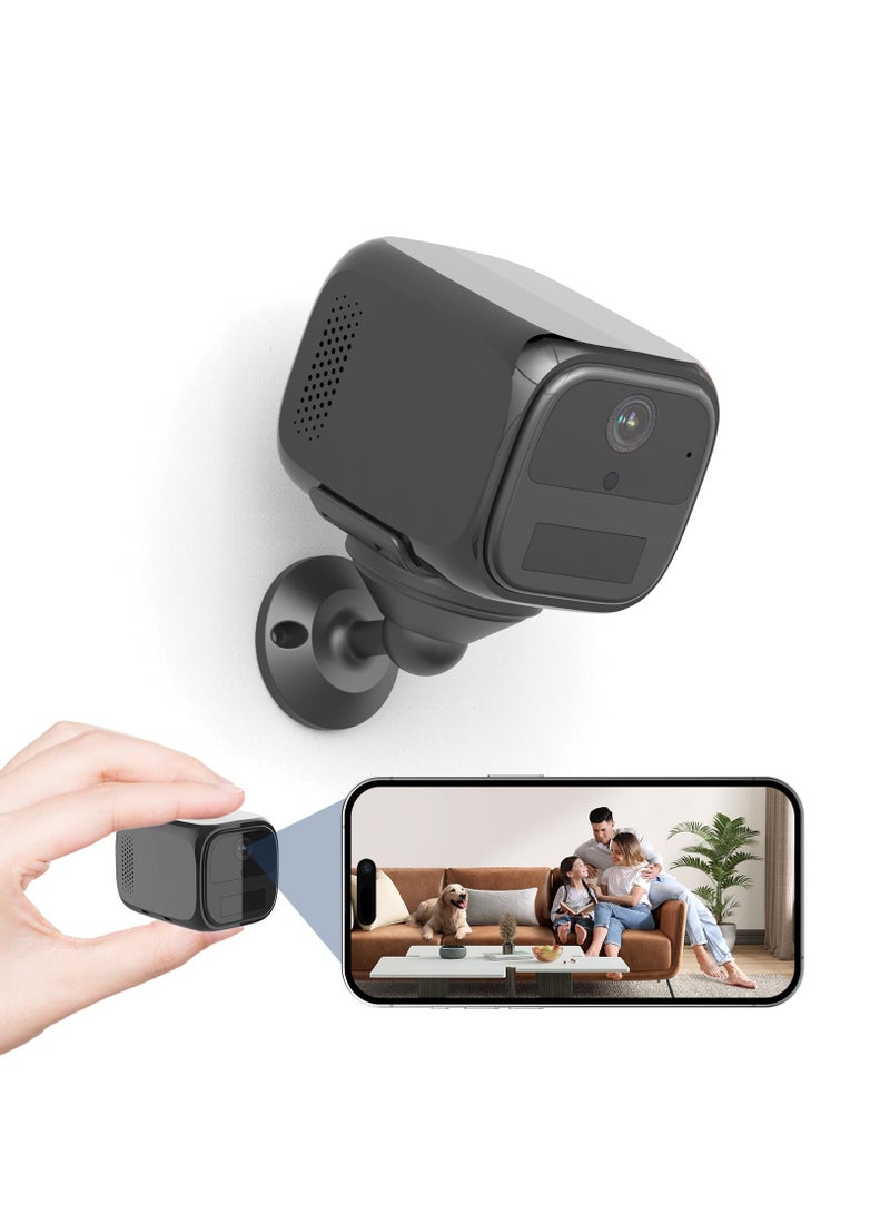 Mini Camera Wireless, Small Security Cameras Wireless Indoor, Cameras for Home Security, Nanny Camera WiFi,150° View,120 Days Standby Battery, Motion Alert, Night Vision,2K Live View,SD/Cloud