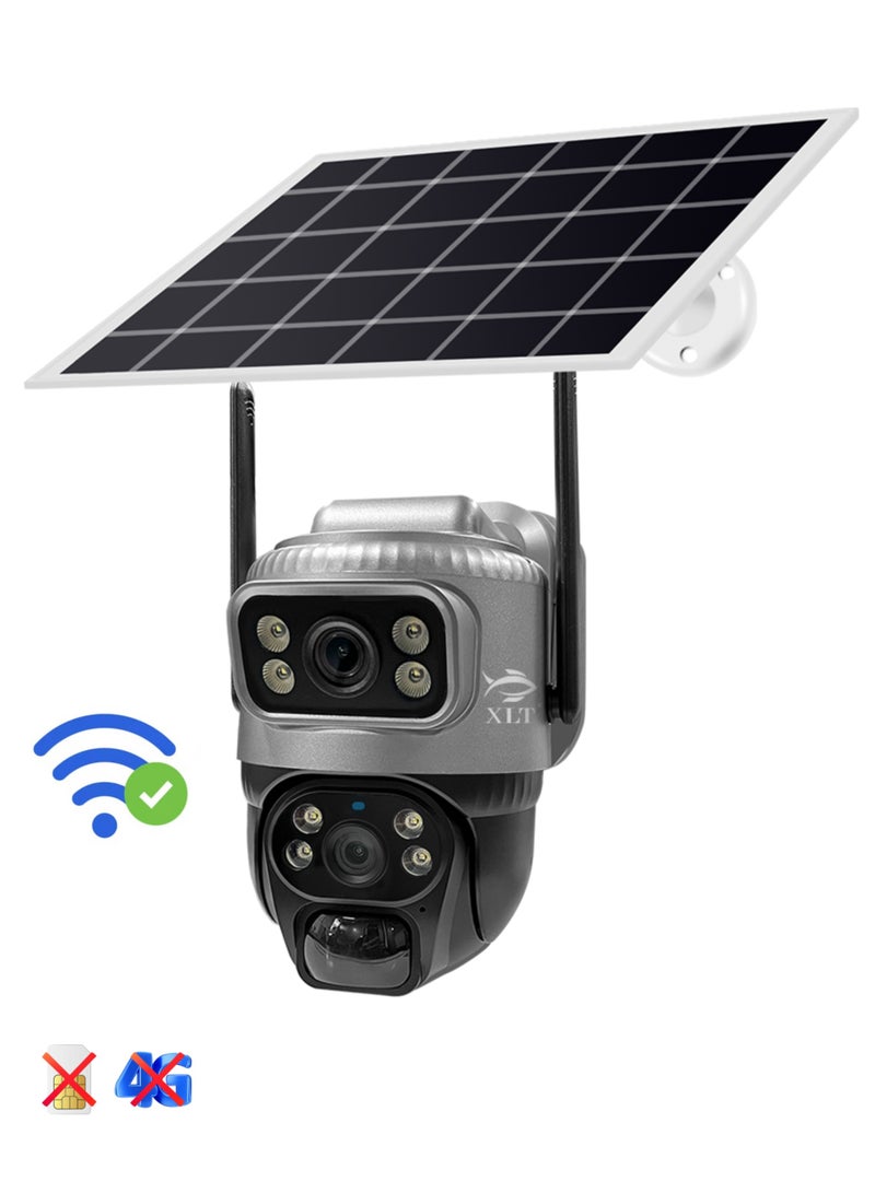 WIFI Solar Camera PTZ 360°View Solar Powered Outdoor Security Camera.