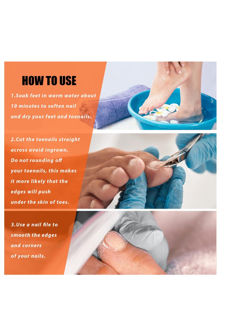 Professional Toenail Tools, Stainless Steel Cuticle Trimmer, Heavy Duty Pedicure Nail Cutter, Suitable for Men Women Seniors