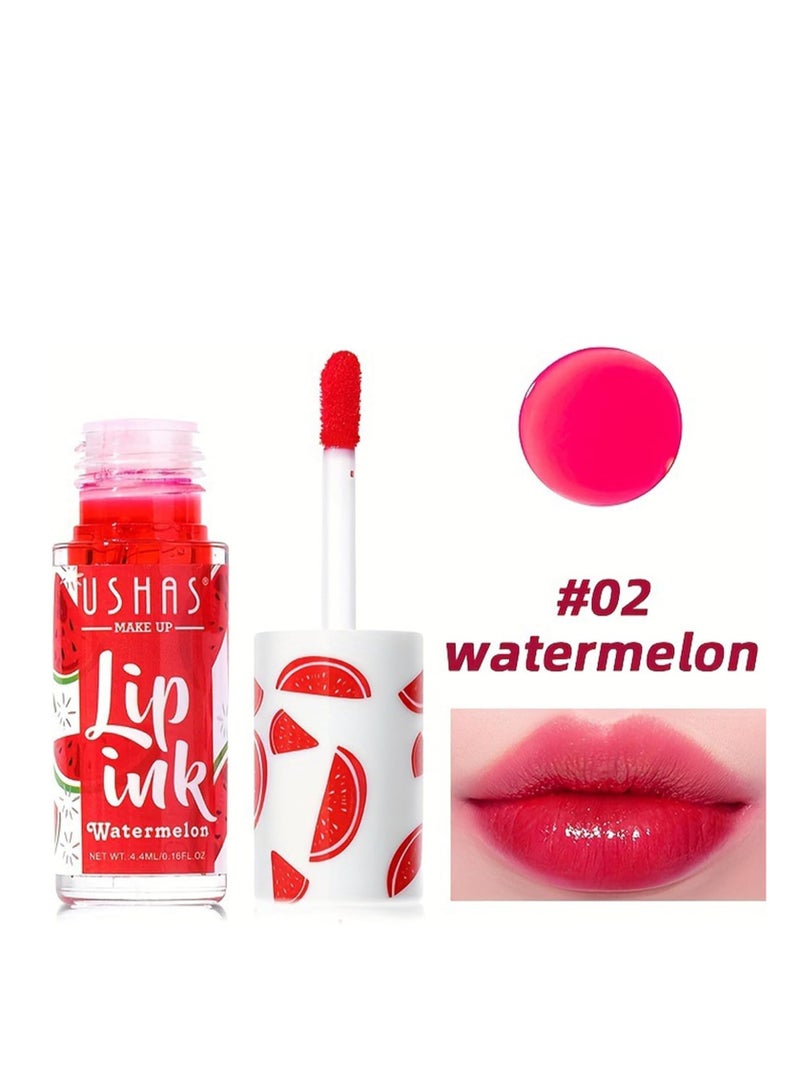 3 Colors Lip Tint Stain Set Velvet Watery Mini Moisturizing Long Wear Non-Sticky Liquid Lipstick Natural Color For Cheeks Makeup