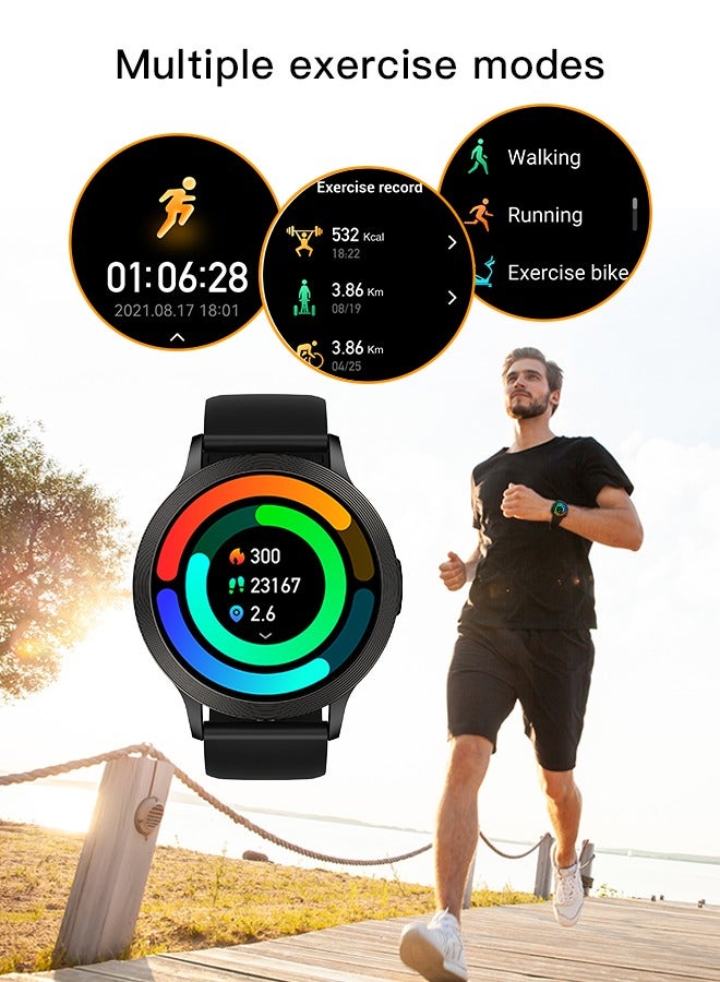 Korean Brand S5 Smart Watch, Smart Watch for men, Waterproof Fitness Watch, Bluetooth Calling, Compatible with Android and iOS, Aluminum Alloy Ultra-Light Frame, 1.43