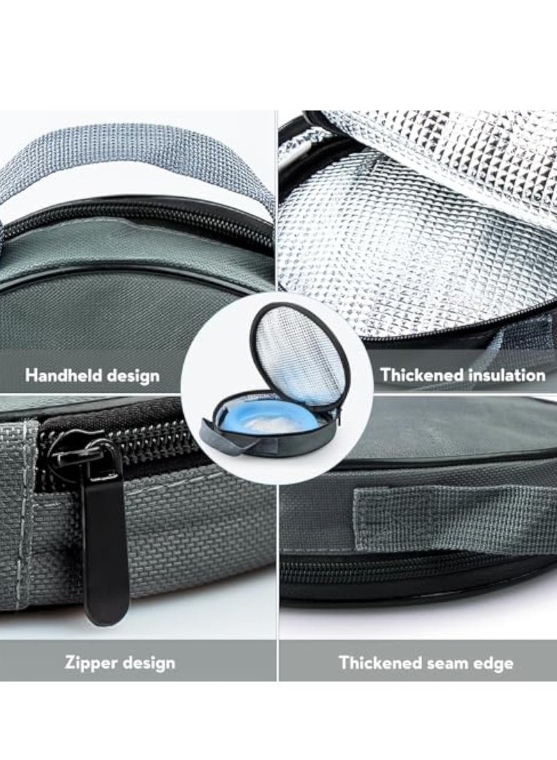 Neck Cooling Insulated Bag Neck Cooling Thermal Insulated Bag Reusable Ice Neck Cooler Wraps Extend The Time to Keep Cold for Outdoor Indoor Grey