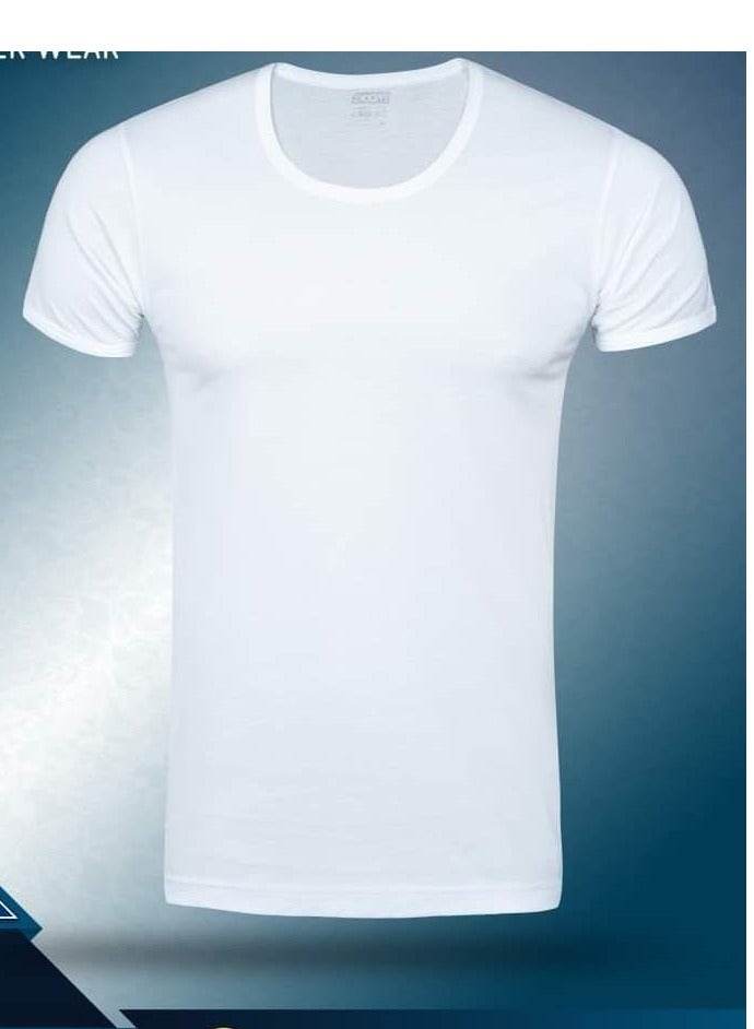 A set of 6 pieces of half-sleeve crew neck T-shirt for men