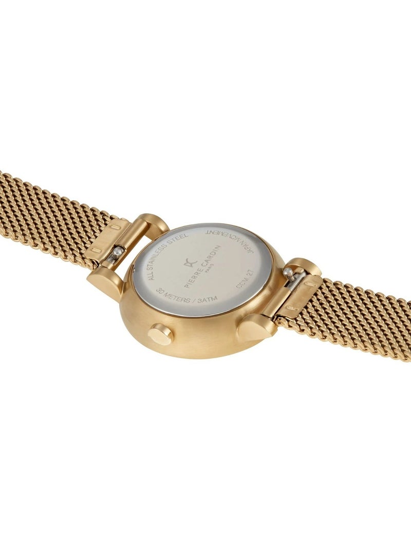 Pierre Cardin Stainless Steel Analog Women's Watch With Gold CCM.0502