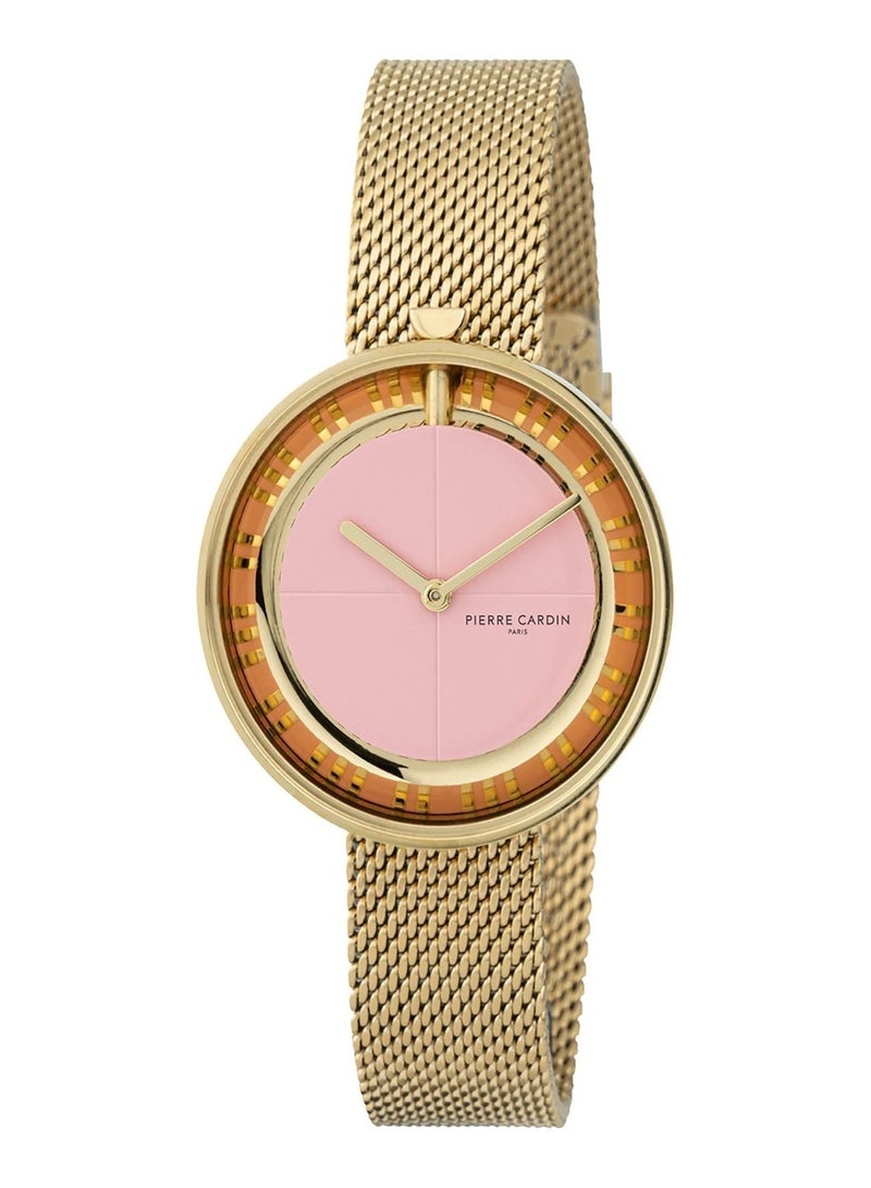 Pierre Cardin Stainless Steel Analog Women's Watch With Gold CMA.0016