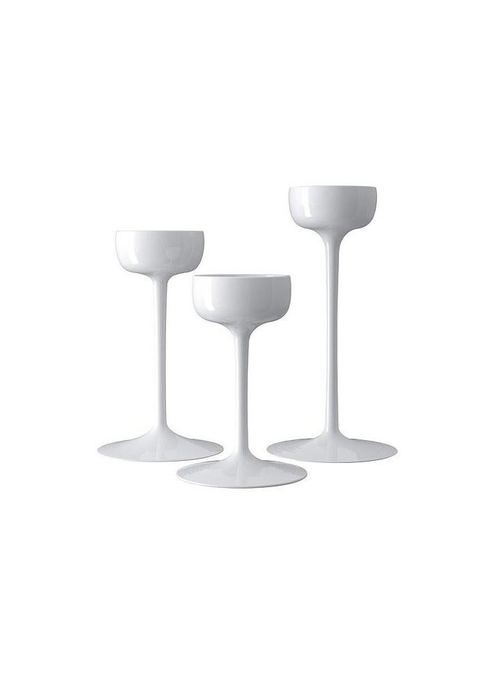 BLOMSTER set of candlesticks 3 pieces white