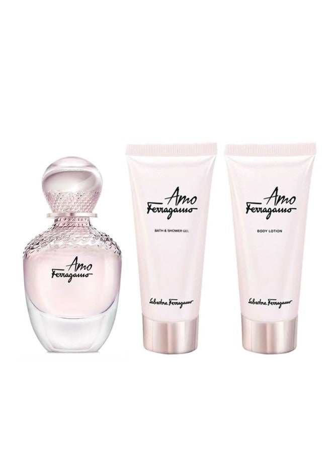 Amo Mini Gift Set(EDP 5ml + Body Lotion 30ml + Shower Gel 30ml) 65ml