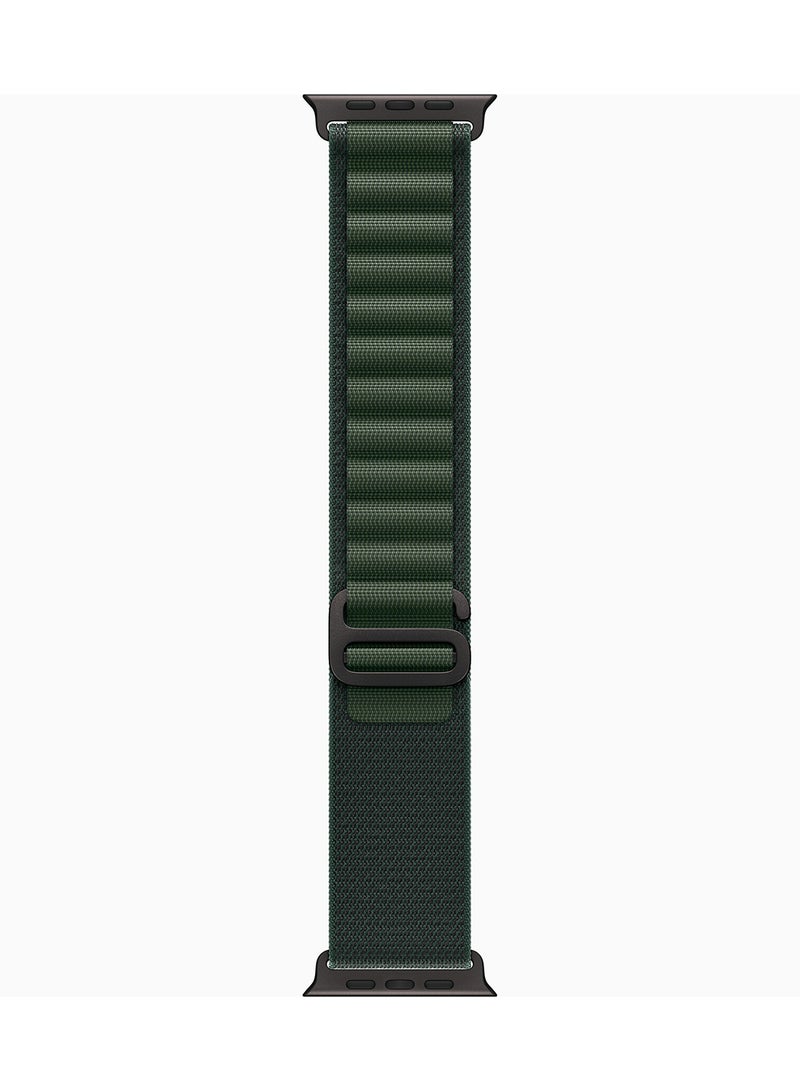 Watch Ultra 2 (2024) GPS + Cellular 49mm Black Titanium Case With Dark Green Alpine Loop - Medium