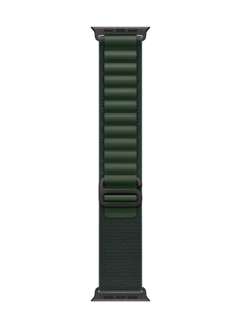 Watch Ultra 2 (2024) GPS + Cellular 49mm Black Titanium Case With Dark Green Alpine Loop - Small