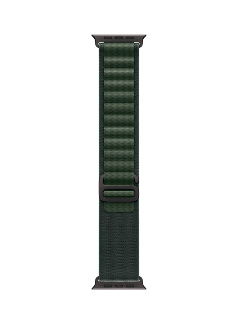 Watch Ultra 2 (2024) GPS + Cellular 49mm Black Titanium Case With Dark Green Alpine Loop - Large