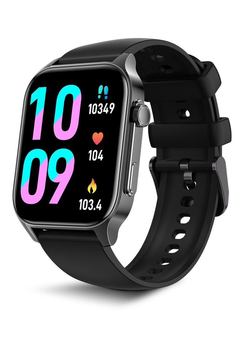 Korean Brand X5S Smart Watch,Business Smartwatch,Waterproof Fitness Watch, Bluetooth Calling,Smart watch for Men, Zinc Alloy Vacuum Plating, Heart Rate Monitoring,Smart watch for women Black