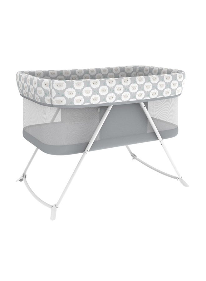 Snooze And Stow Rocking Portable Folding Bassinet - Sheppy -  0 Months+
