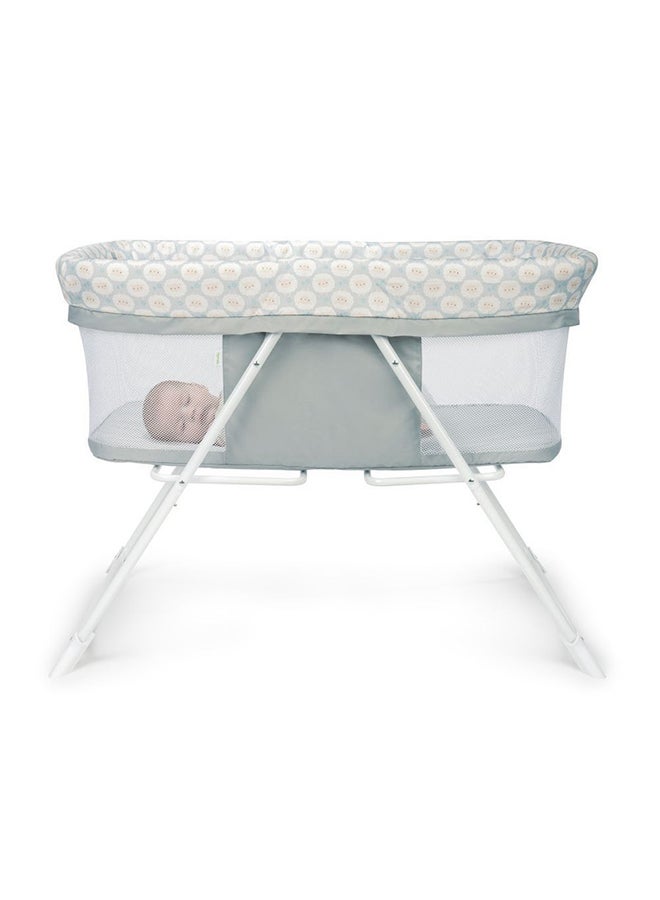 Snooze And Stow Rocking Portable Folding Bassinet - Sheppy -  0 Months+