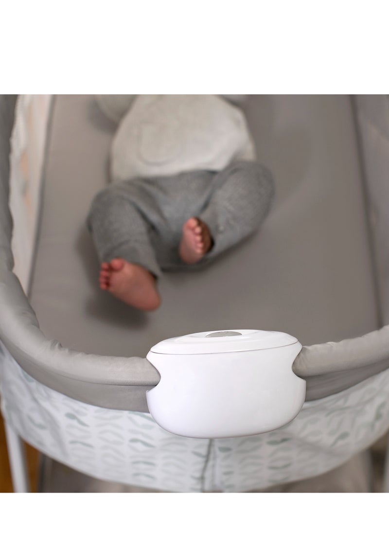 Ity by Ingenuity Snuggity Snug Soothing Vibrations Bassinet – Portable with Wheels, Cozy & Calming for Newborns, Nimbu