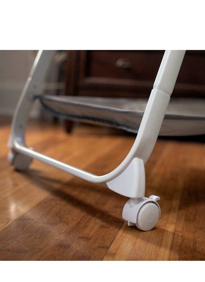 Ity by Ingenuity Snuggity Snug Soothing Vibrations Bassinet – Portable with Wheels, Cozy & Calming for Newborns, Nimbu