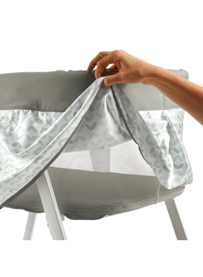 Ity by Ingenuity Snuggity Snug Soothing Vibrations Bassinet – Portable with Wheels, Cozy & Calming for Newborns, Nimbu