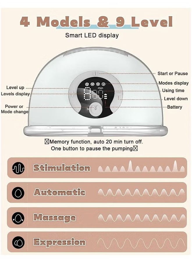 Wearable Hands Free Electric With 4 Mode And 9 Levels