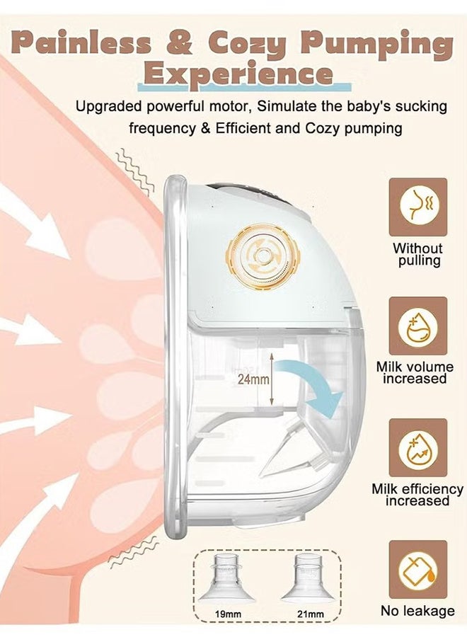 Wearable Breast Pump With 4 Mode And 9 Levels