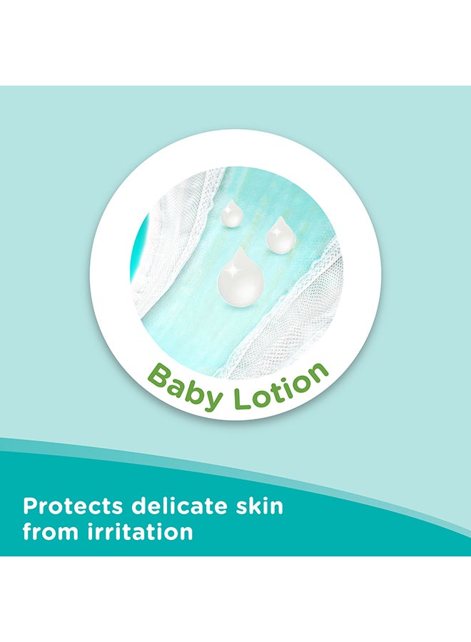 Baby-Dry Taped Diapers with Aloe Vera Lotion up to 100% Leakage Protection Size 4+ 10-15kg 112 Count