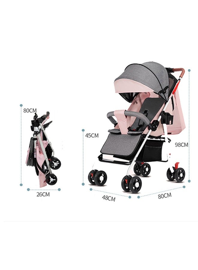 Lightweight Fold Strollers With Extra Storage And Sunshade Canopy, 6 - 36 Months