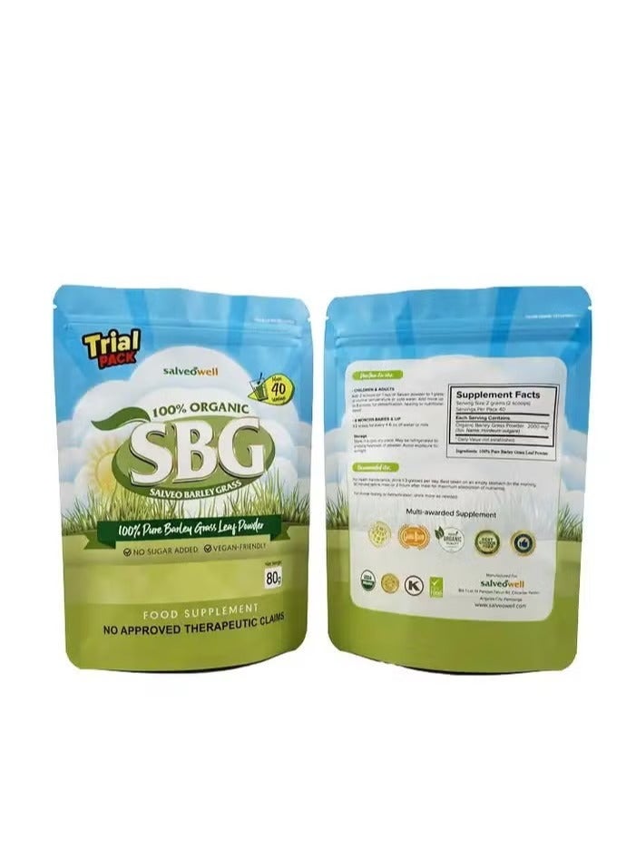 SBG SALVEO BARLEY GRASS 100% Pure Barley Grass Leaf Powder