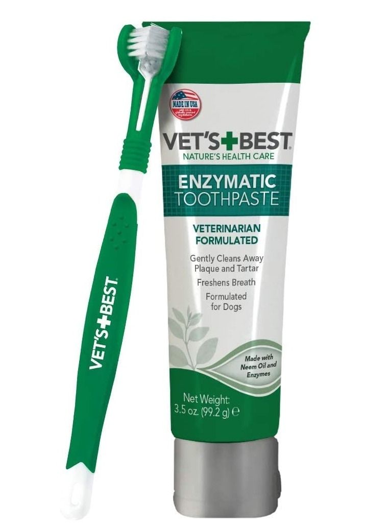 Complete Enzymatic Dog And Puppy Dental Care Tooth Paste With Brush Kit 103ml