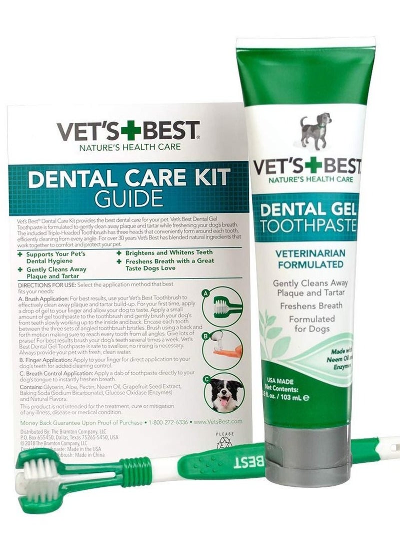 Complete Enzymatic Dog And Puppy Dental Care Tooth Paste With Brush Kit 103ml