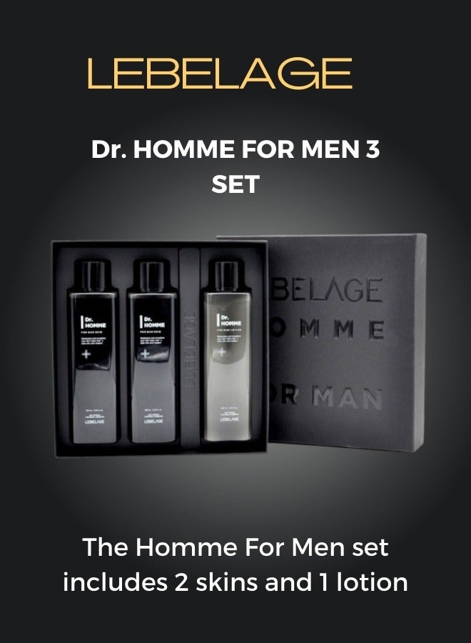 HOMME FOR MAN 3 SET AFTERSHAVE AND LOTION (3x250ml) | KOREAN MADE SKIN CARE