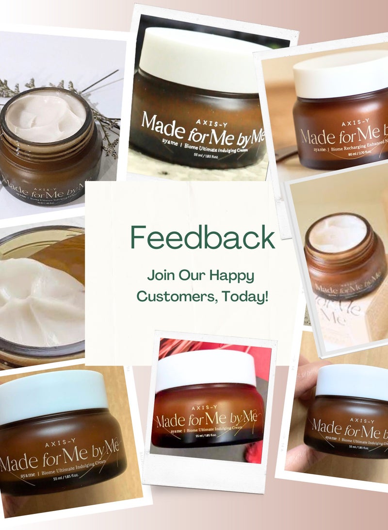 AxisY Made for Me by Me Biome Indulging Cream – 55 ml | Rich, Nourishing Cream with Biome Technology for Hydrated and Radiant Skin