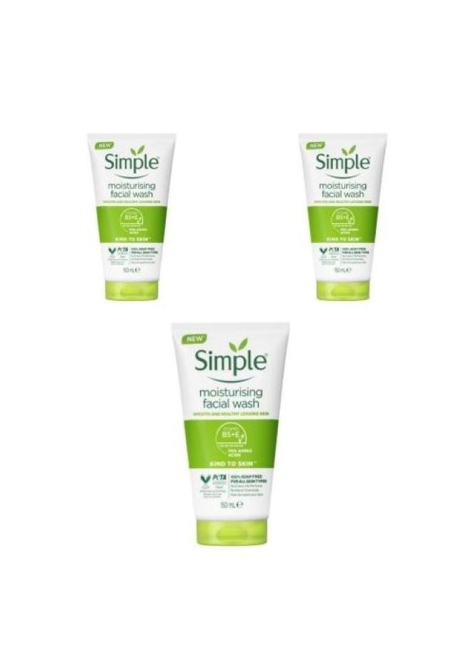 Simple Moisturizing Facial Wash 3pcs